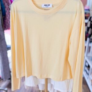 Double Zero Soft Yellow Long Sleeve Shirt